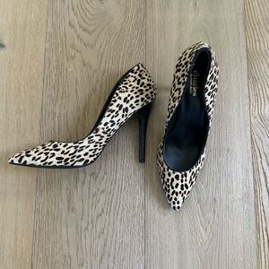 Charles by Charles David Leopard Print Pointed Toe Stiletto Pumps (Size 9)